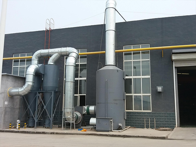 山东某车轮厂车轮打磨除尘系统