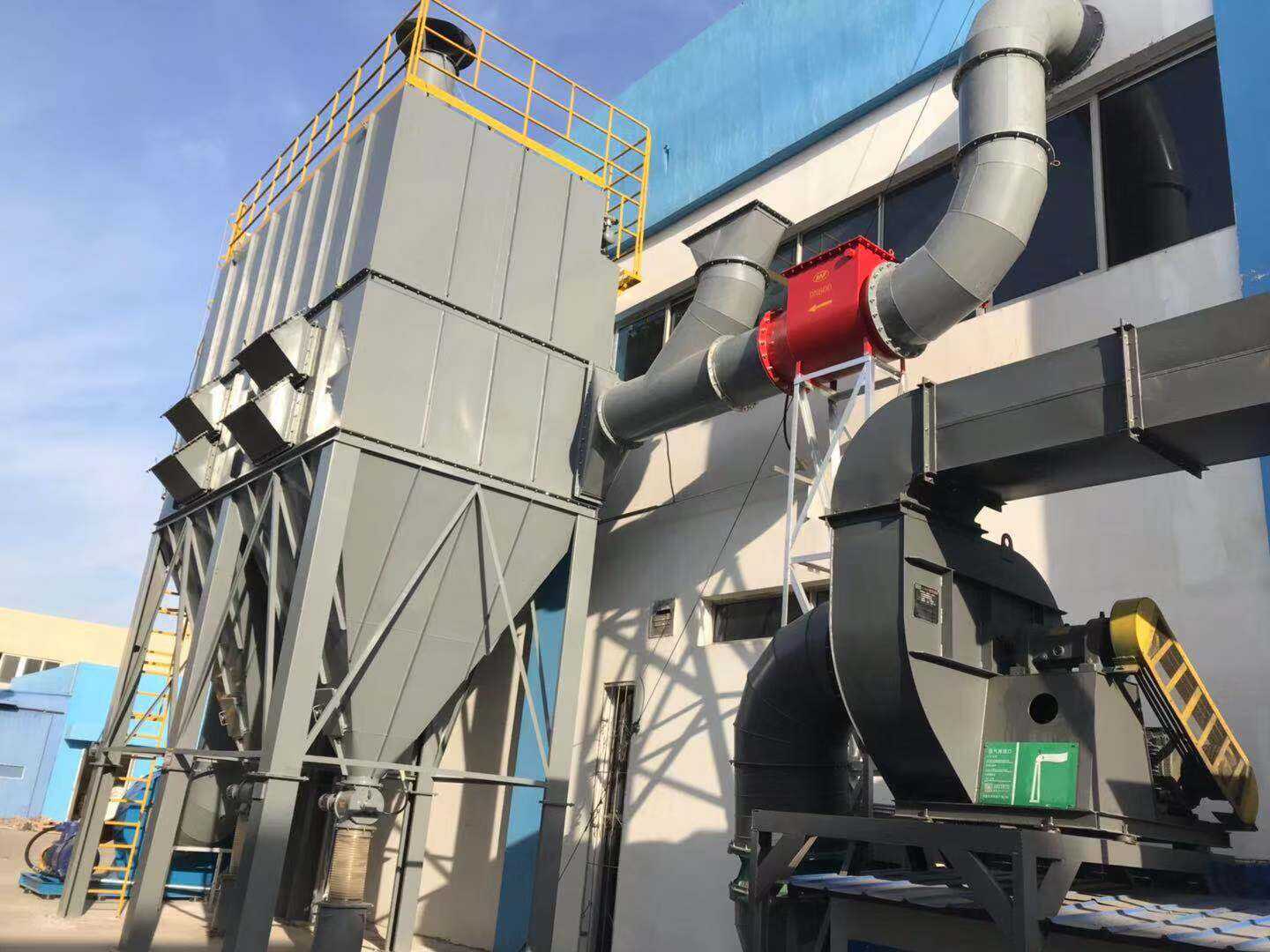 天津某医药公司防爆型布袋除尘项目