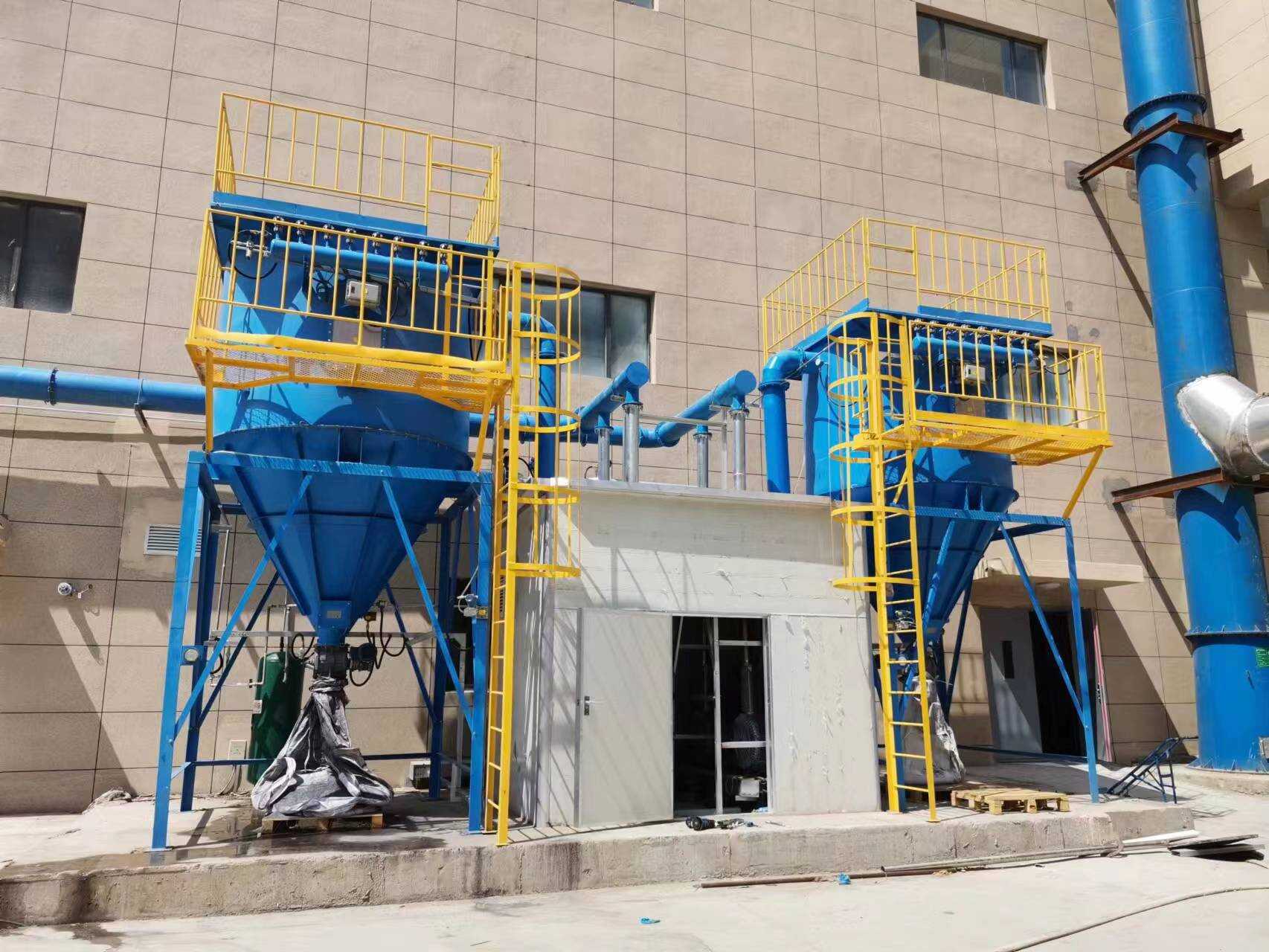 内蒙古某硅材料公司真空清扫系统