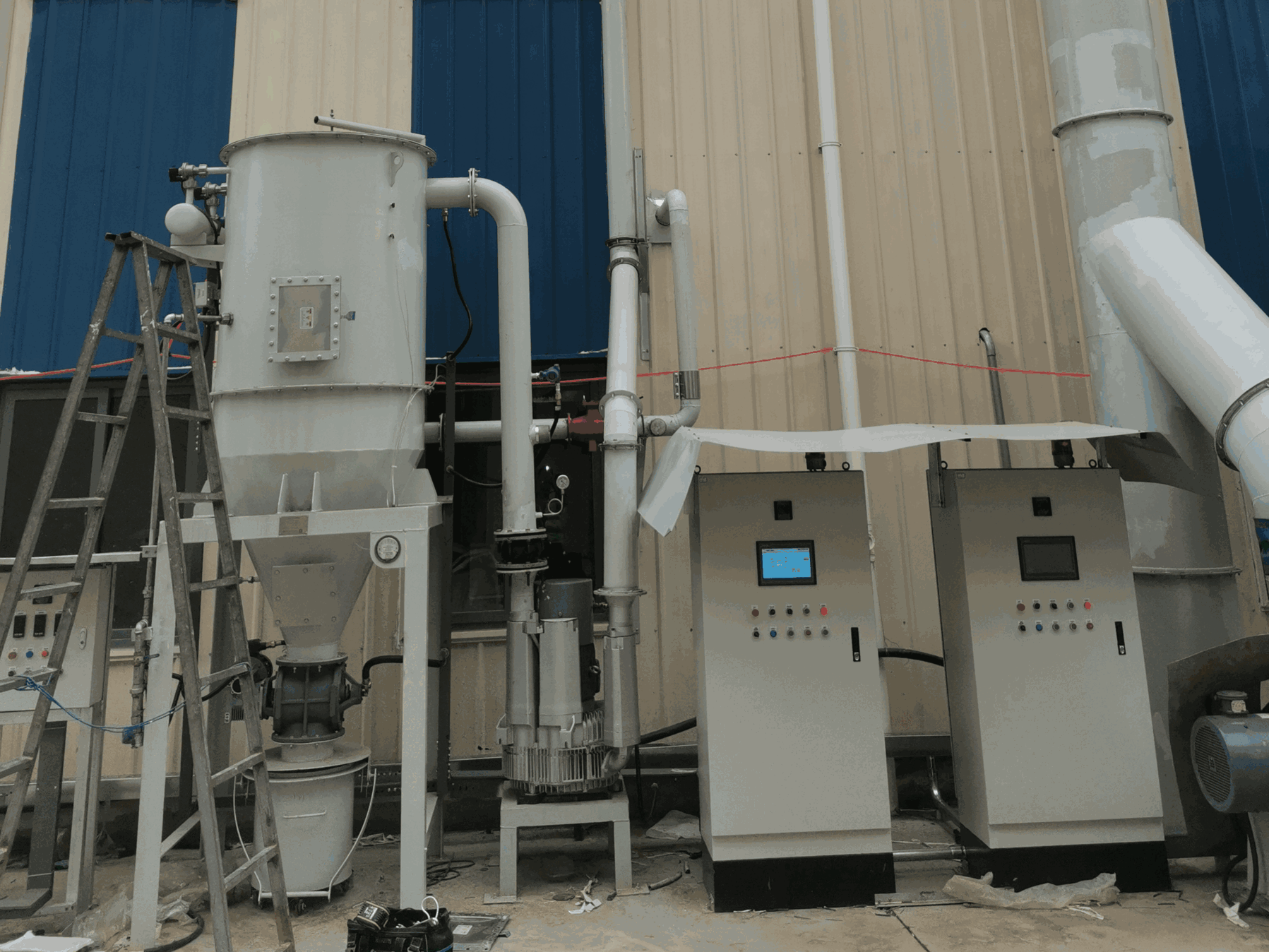 某粉末涂料公司真空清扫项目